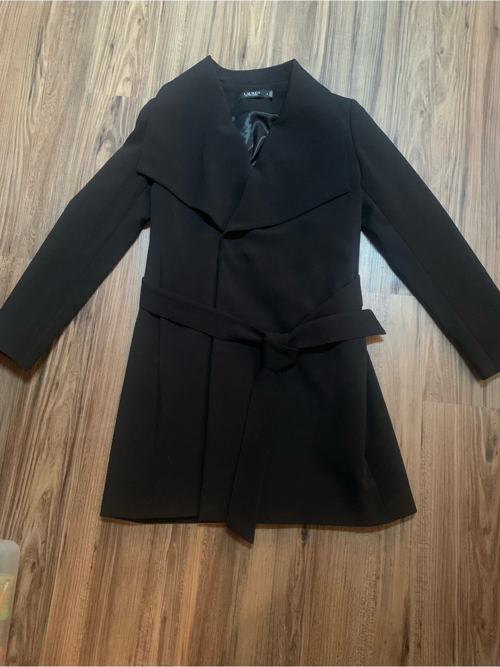 Lauren Ralph Lauren Black Belted Trench Coat